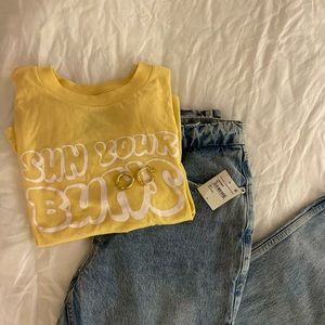 Good American Straight Leg Jeans NWT